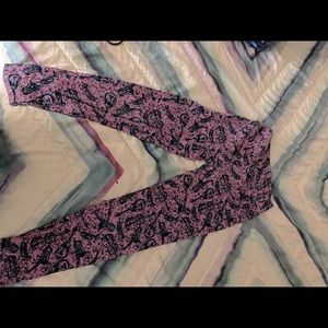 music printed leggings
